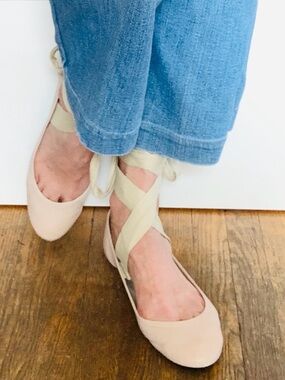 Prettiest Free People ‘Degas’ Ballet Slipper Flats.Size 38 fits 8 (or 7/7.5 too)